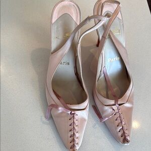 Elegant Pink Slingback Heels